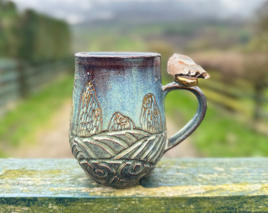 Stone Circle Solstice Smokey Quartz Crystal Cup