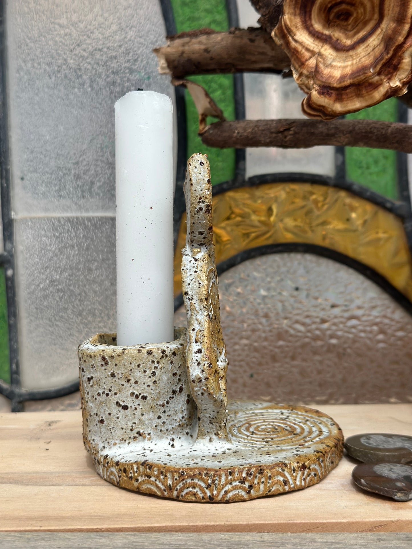 Earth Father Candle & Incense Holder