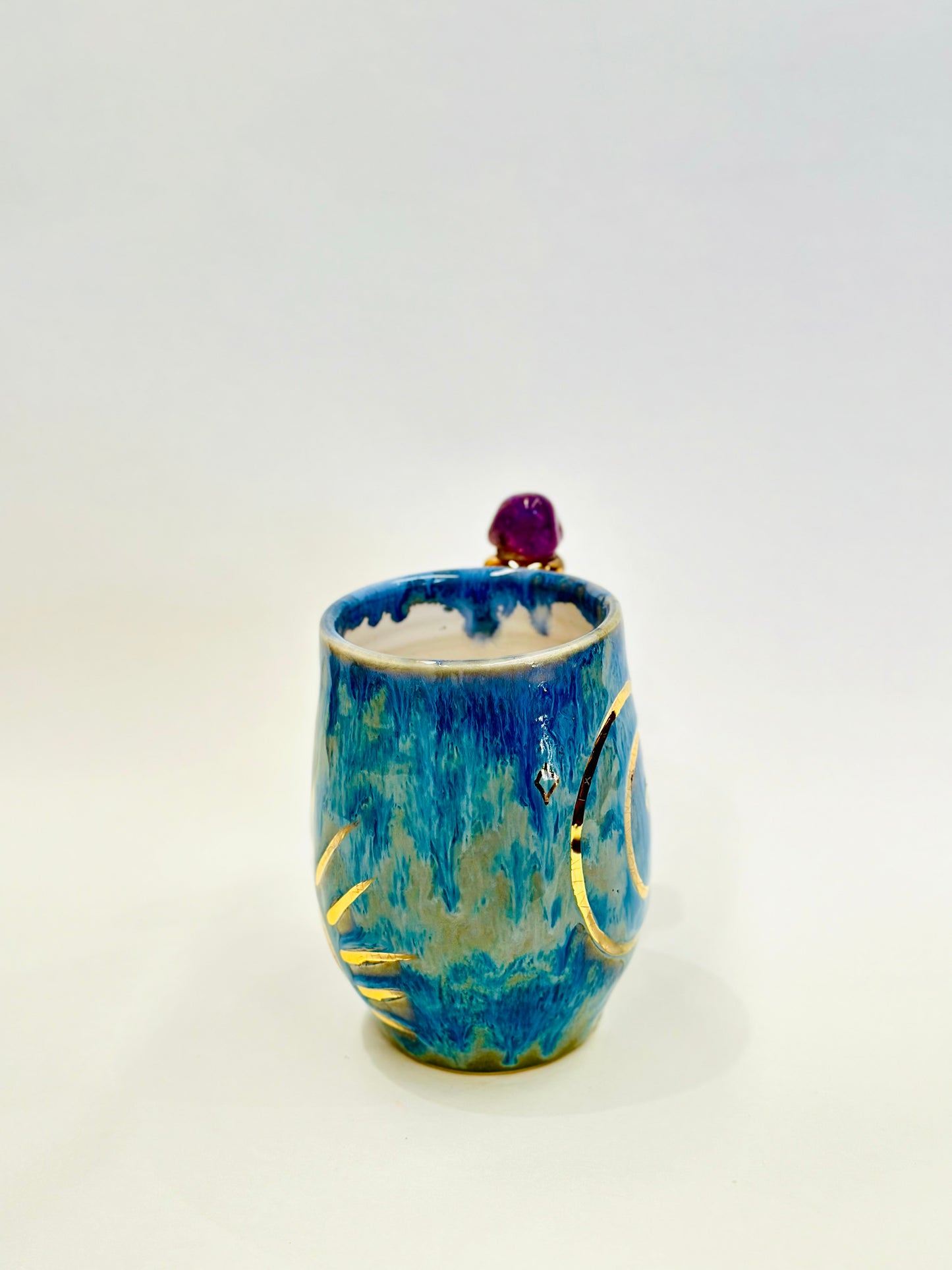 Amethyst Sun and Moon Crystal Mug