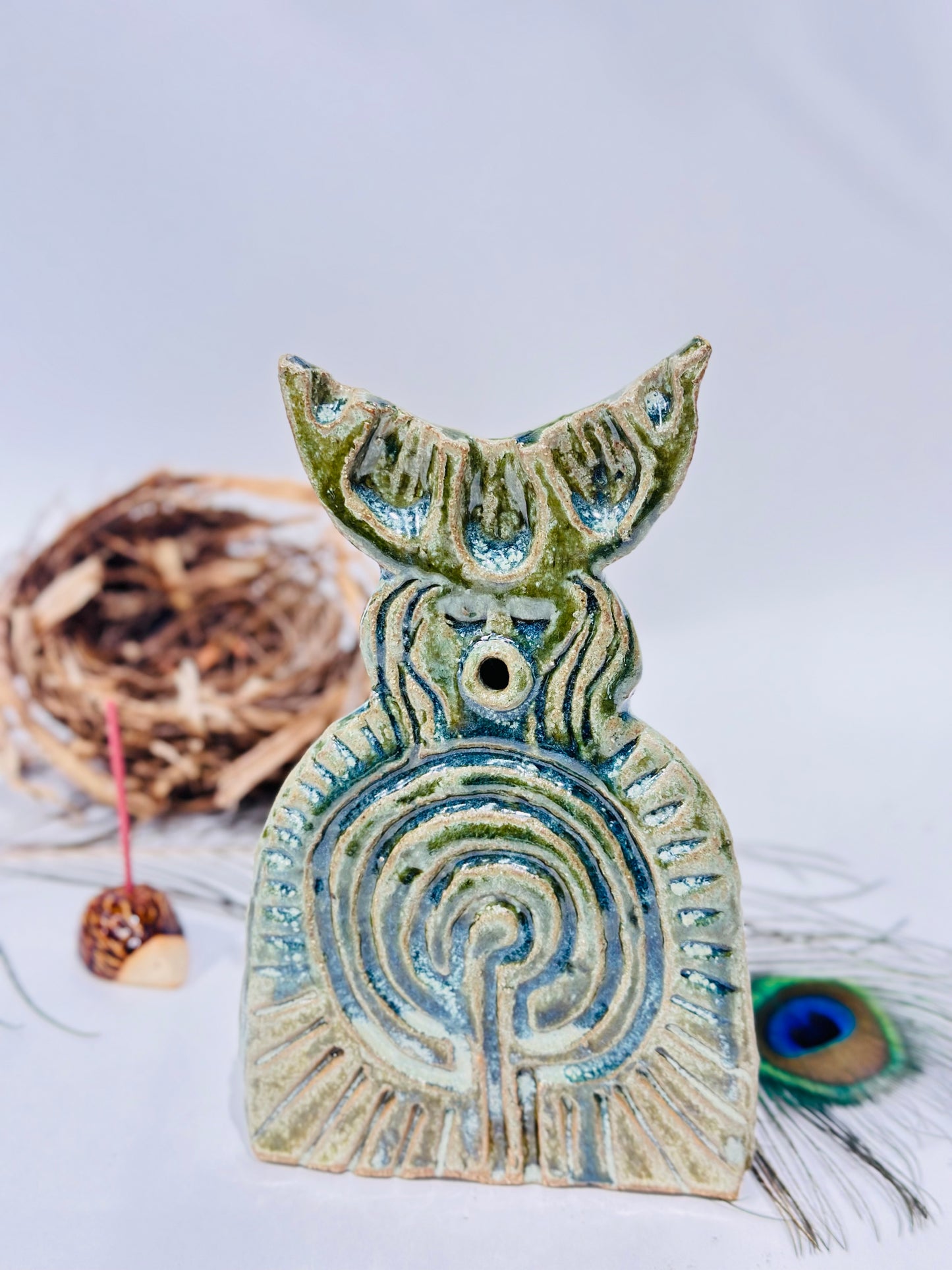 Deity incense holder