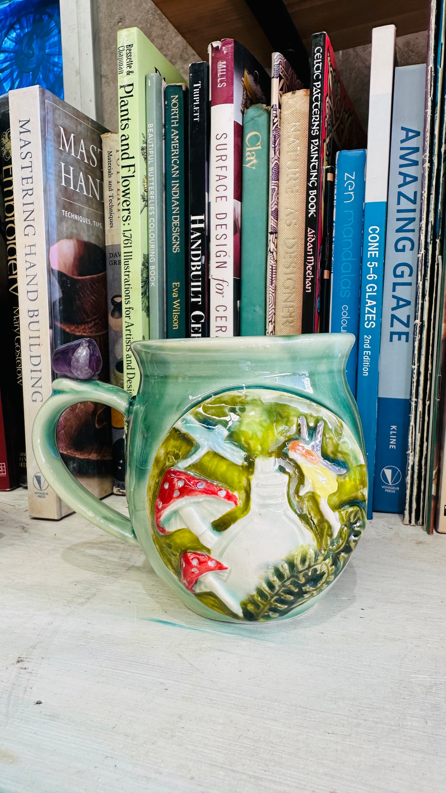Toadstool Magic Amethyst Crystal Mug