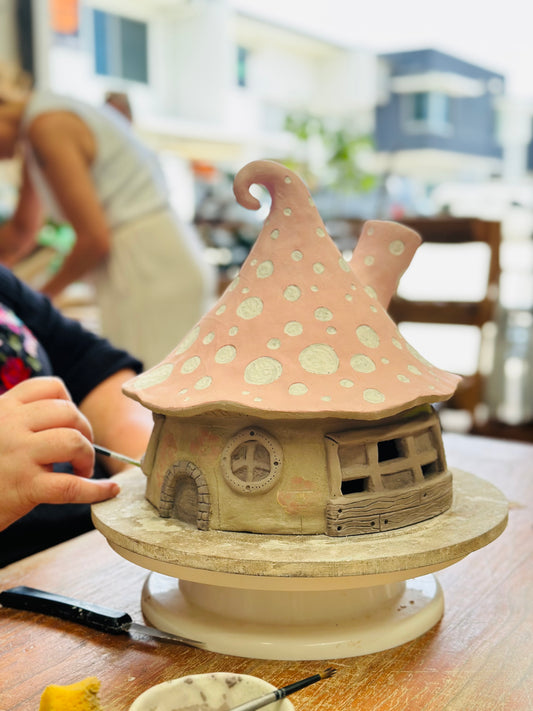 Saturday 4th May 1-3pm - Hand Building Pottery Workshop - Fairy Houses, Oil Burners and Houses