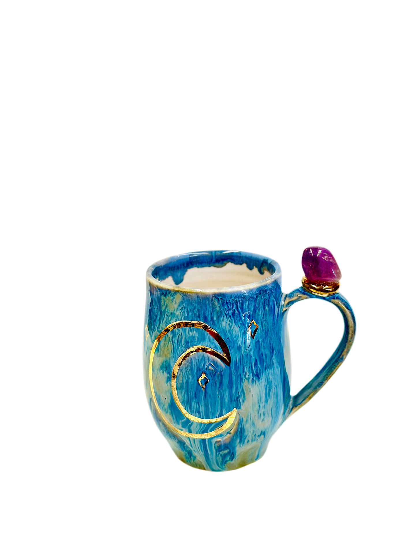 Amethyst Sun and Moon Crystal Mug