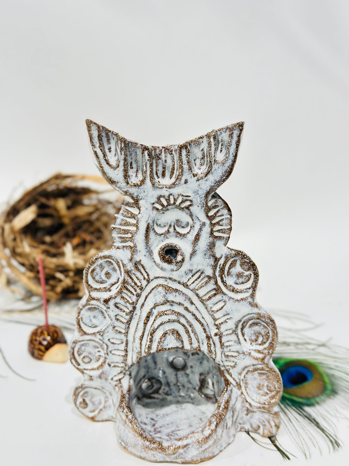 Deity incense holder