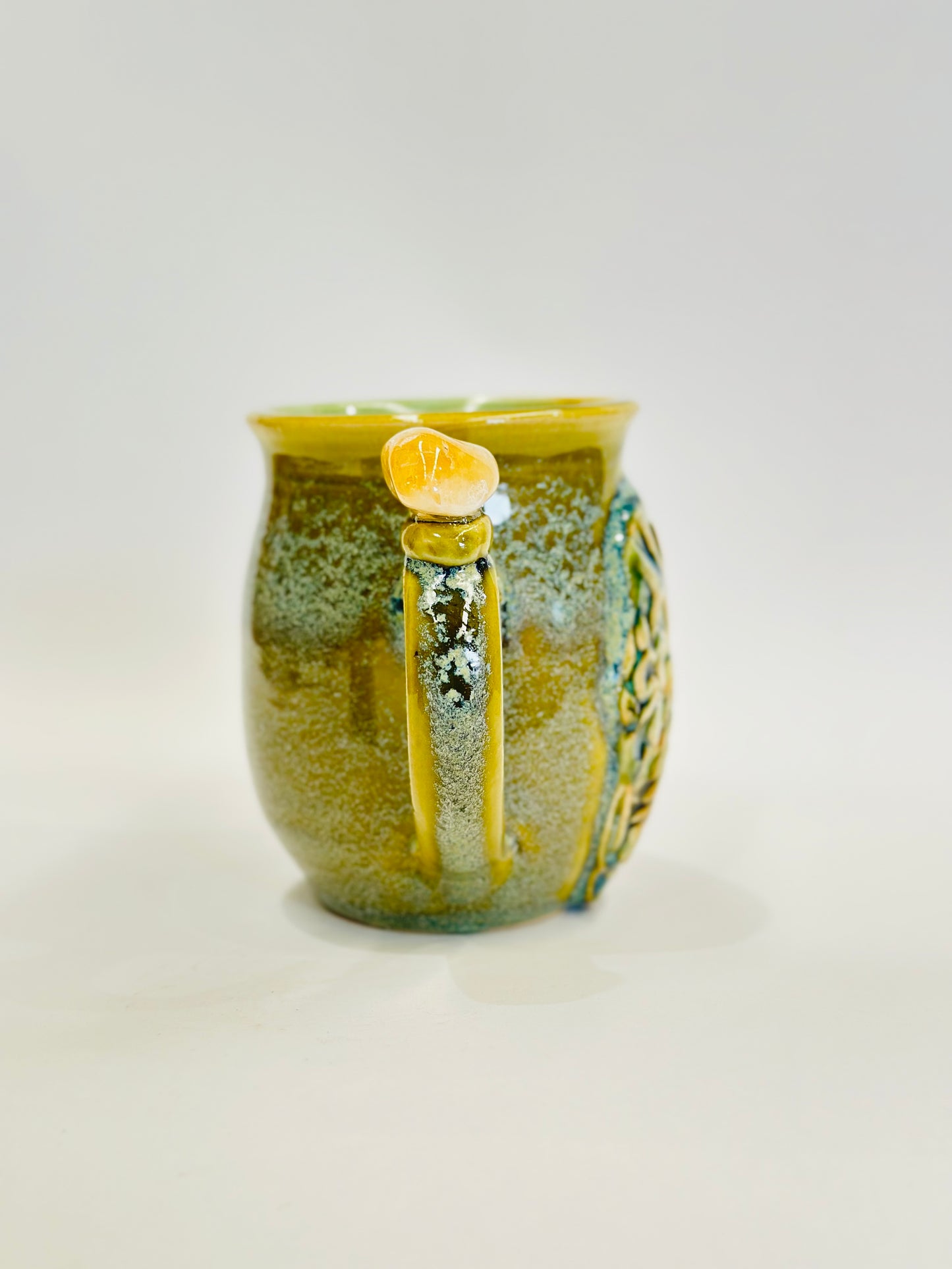 The Antlered Goddess, Elen of the Ways - Citrine Crystal Mug