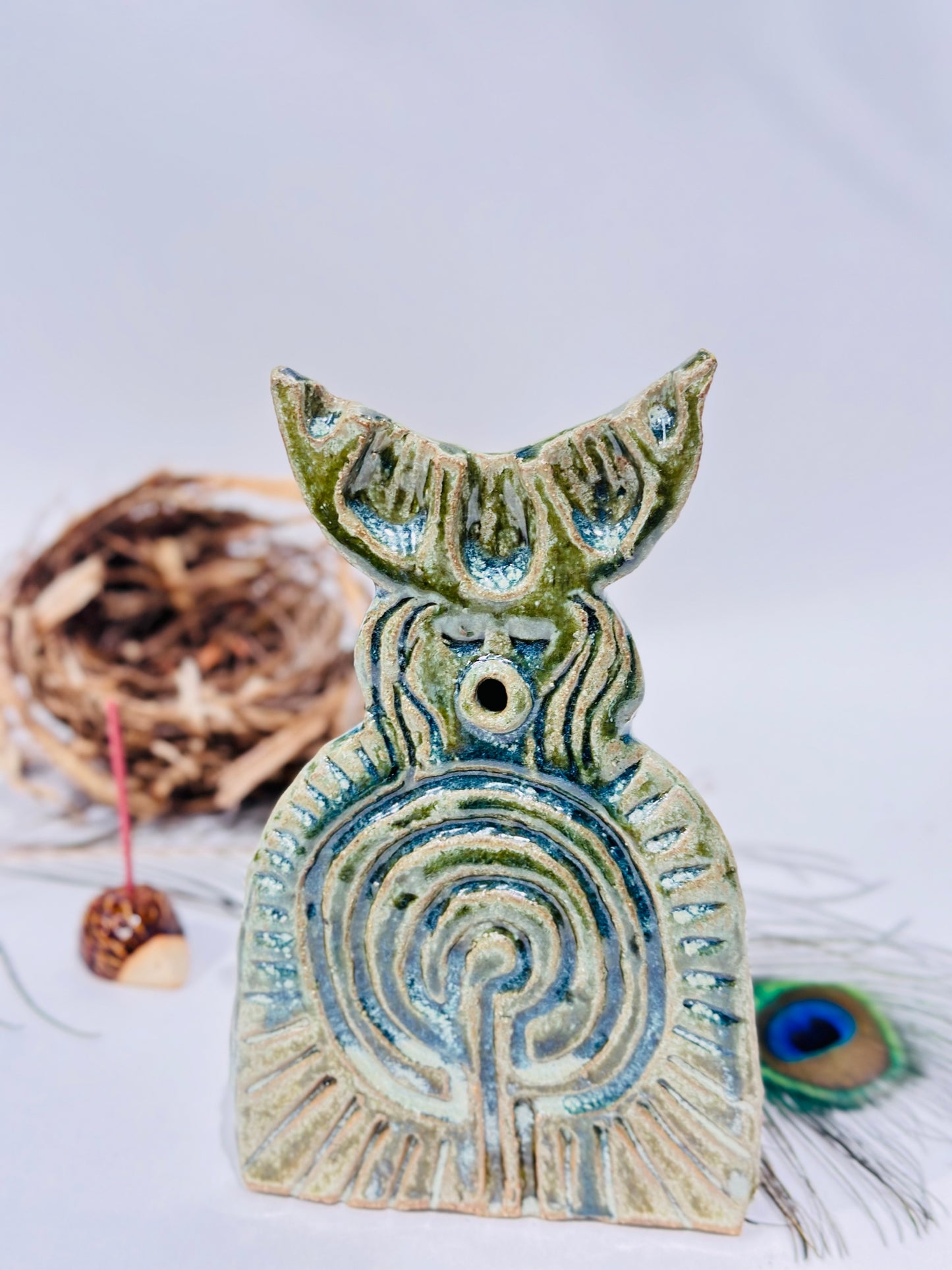 Deity incense holder