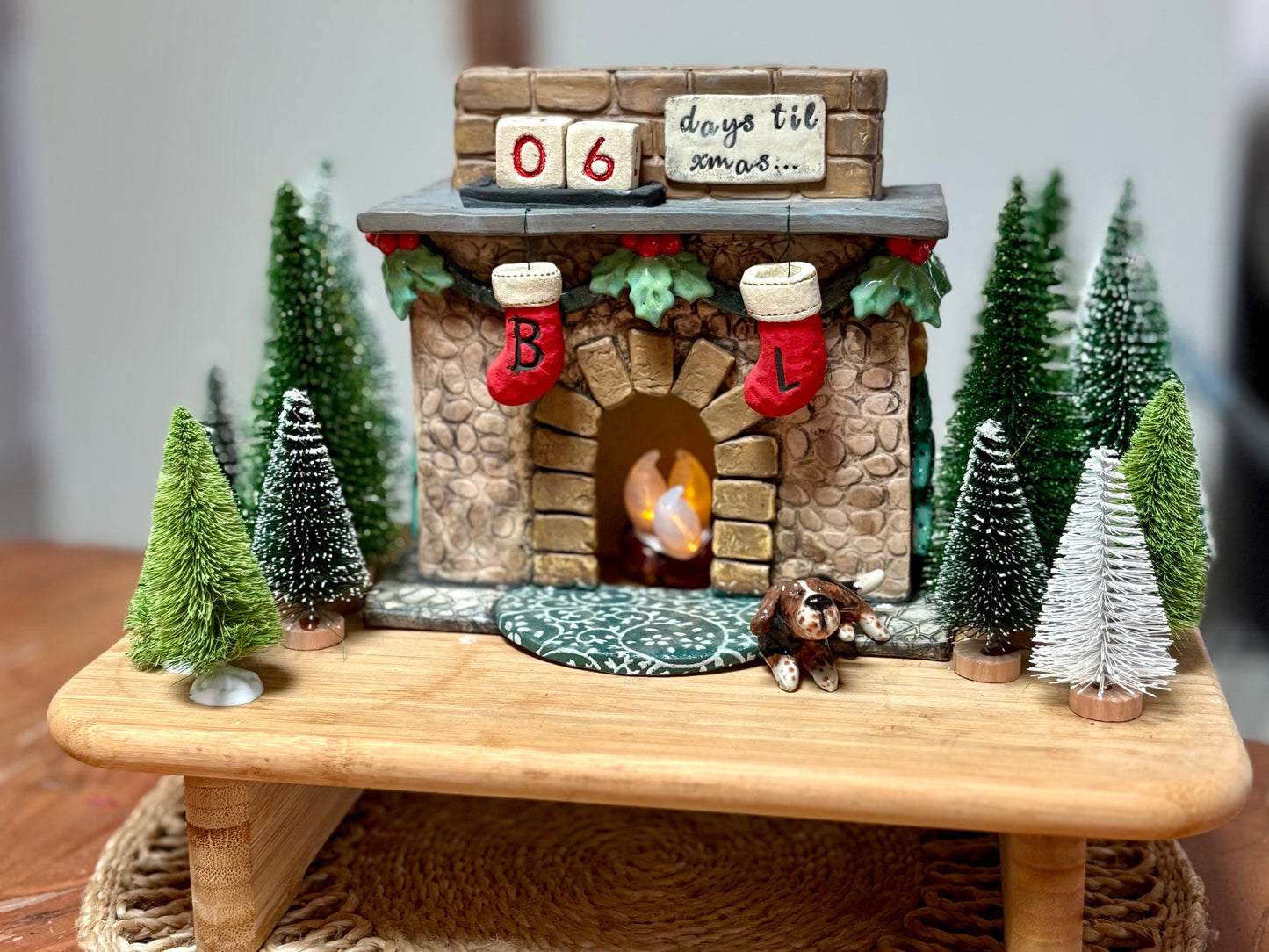 Saturday 28th November 9am - 3pm - Pottery Handbuilt Christmas Fireplace