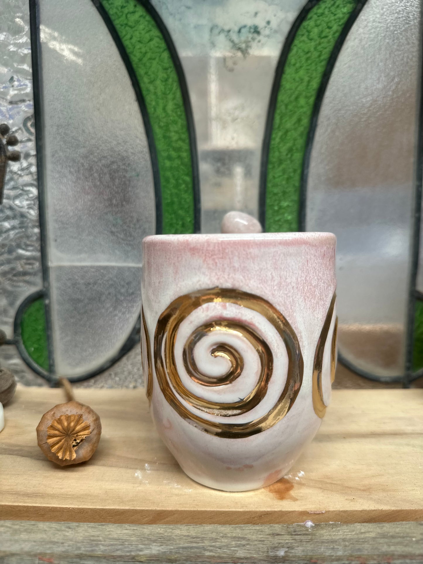 Rose Quartz Crystal Cup