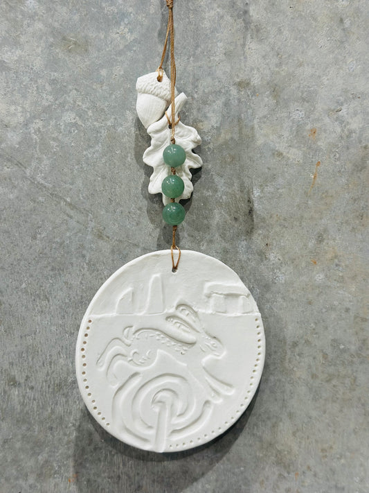 Folklore Wall Hanging - Hare & Standing Stones Talisman Wall Hanging