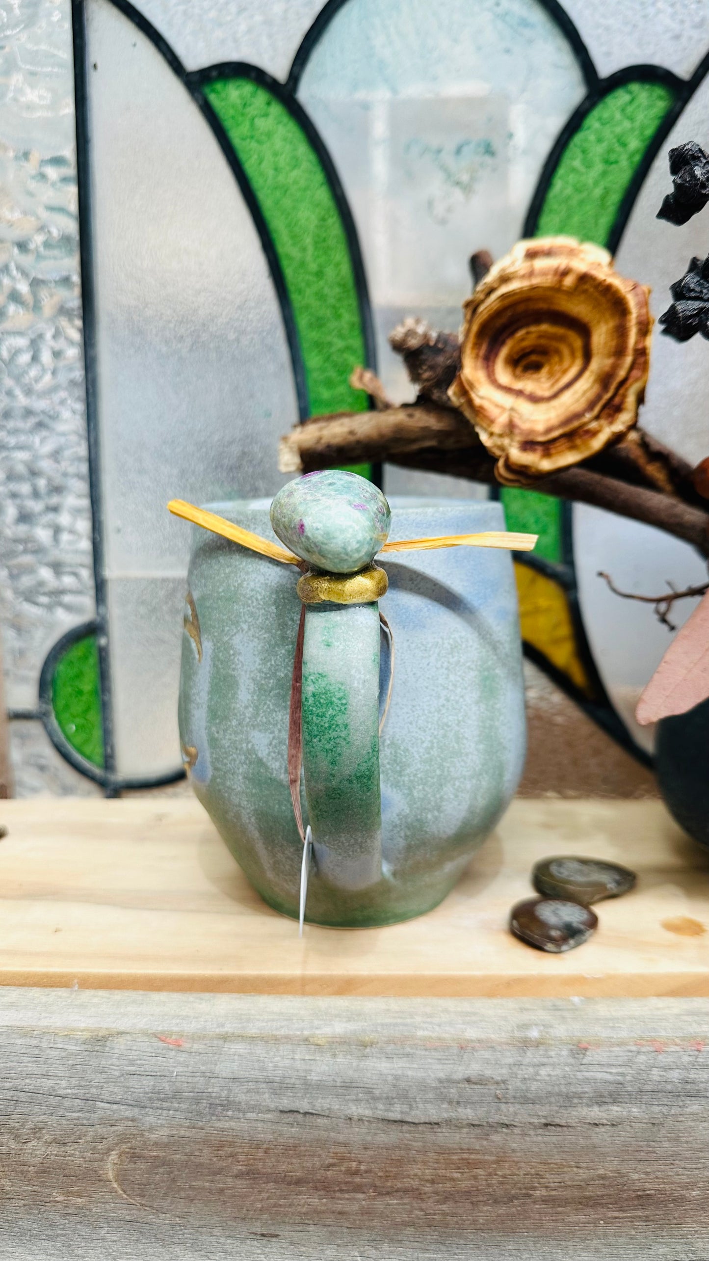 Ruby in Zoisite Triple Goddess Crystal Mug