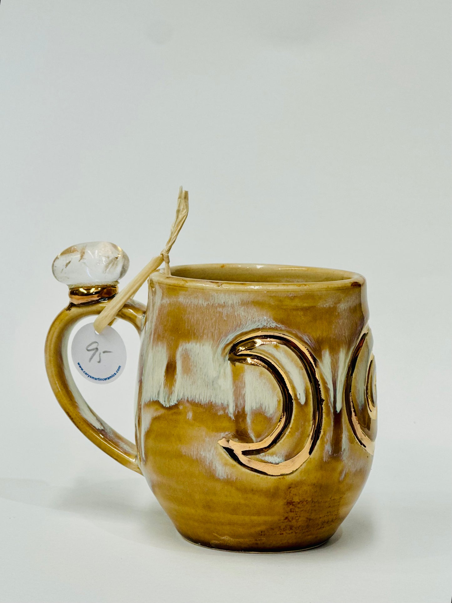 Triple Goddess Crystal Mug – Clear Quartz