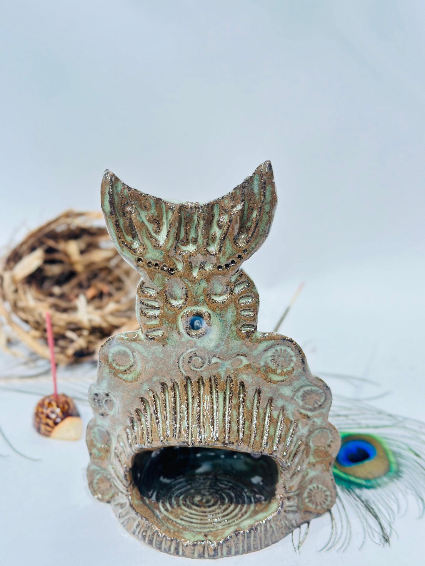 Deity incense holder