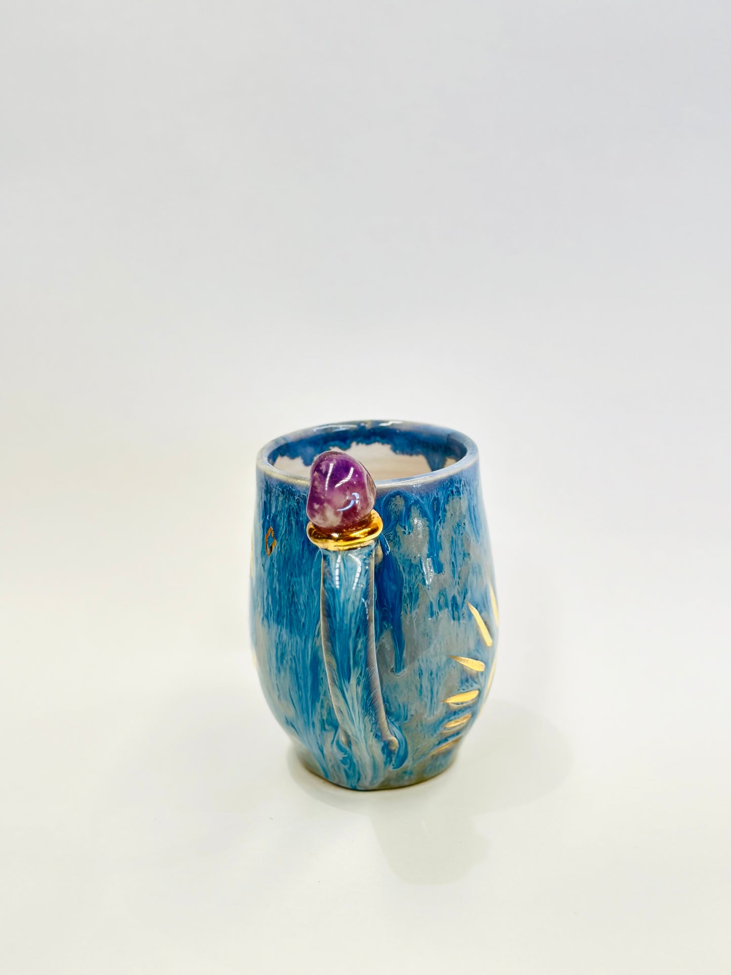 Amethyst Sun and Moon Crystal Mug