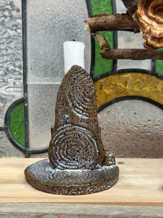 Standing Stone Candle & Smudge Holder