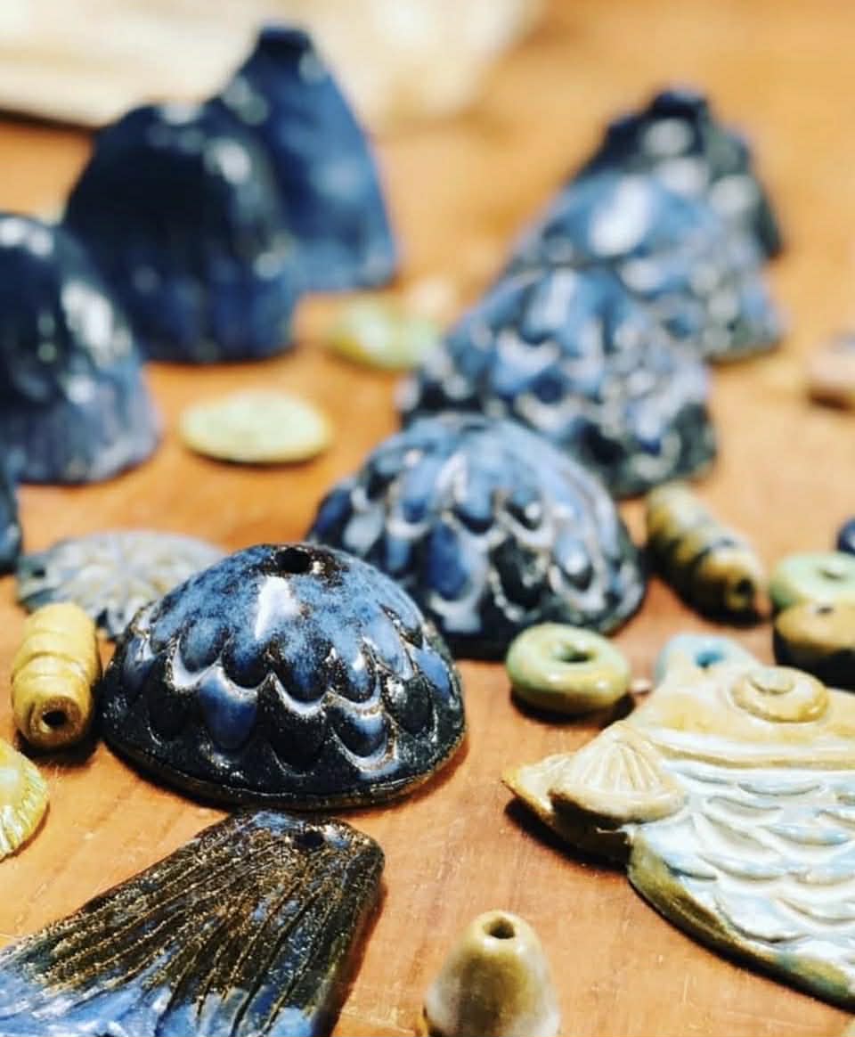 Tues 19th May 10am - 12pm - Redlands Coast AdventureFest - Handbuilt Pottery Fish Wind Chimes