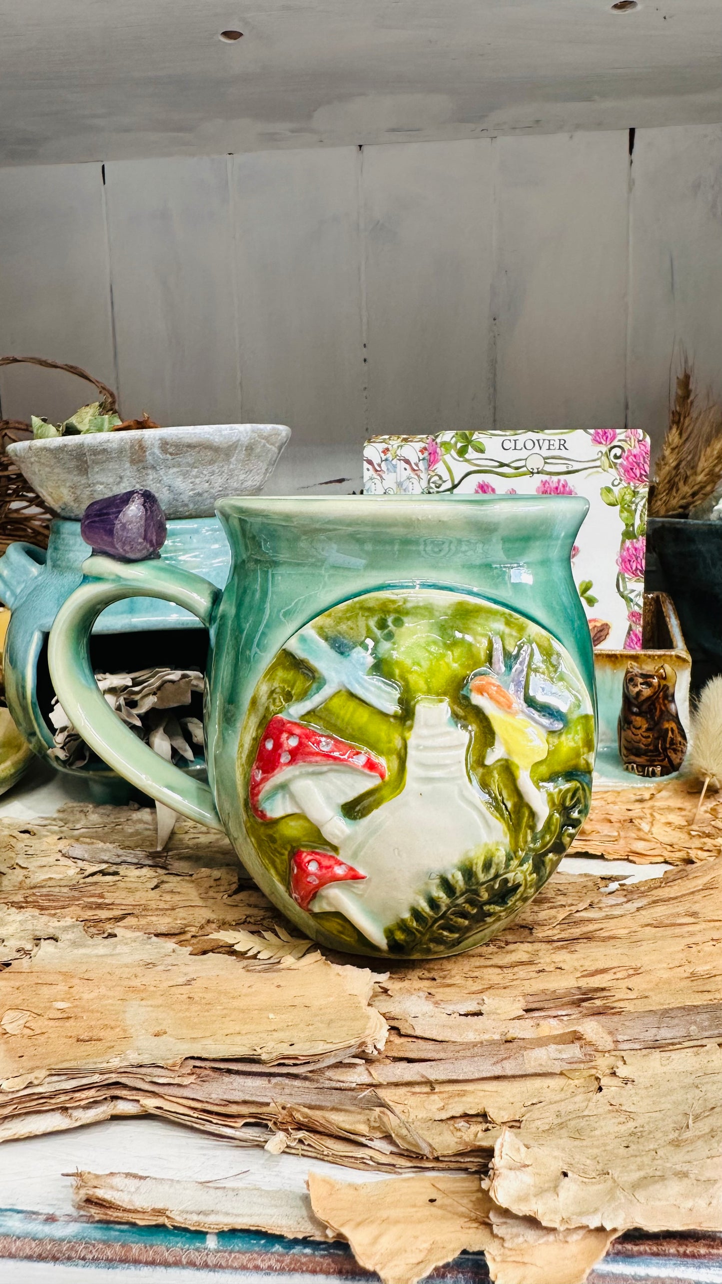 Toadstool Magic Amethyst Crystal Mug