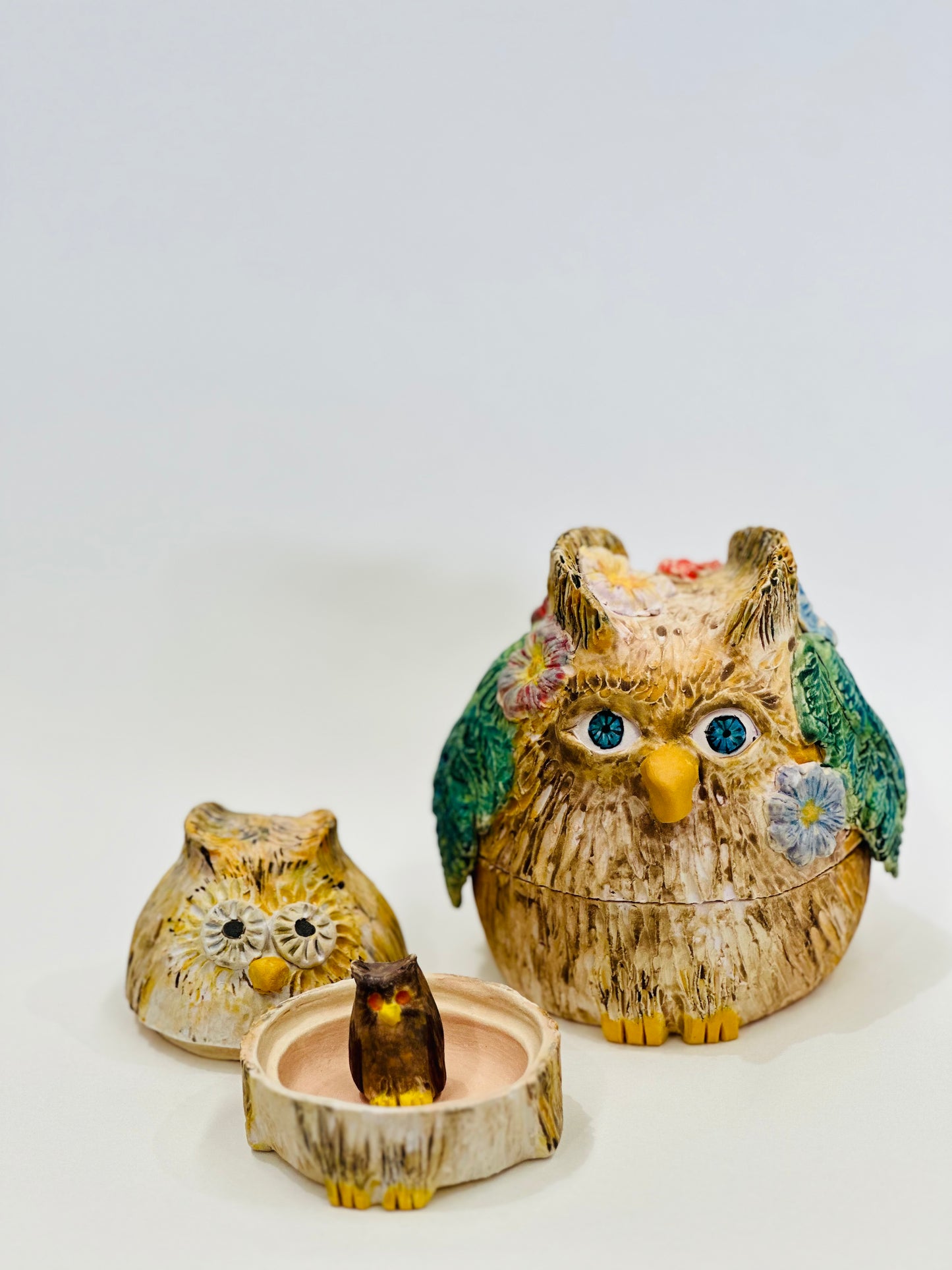 Owl Three Piece Babushka Woodland Sprite