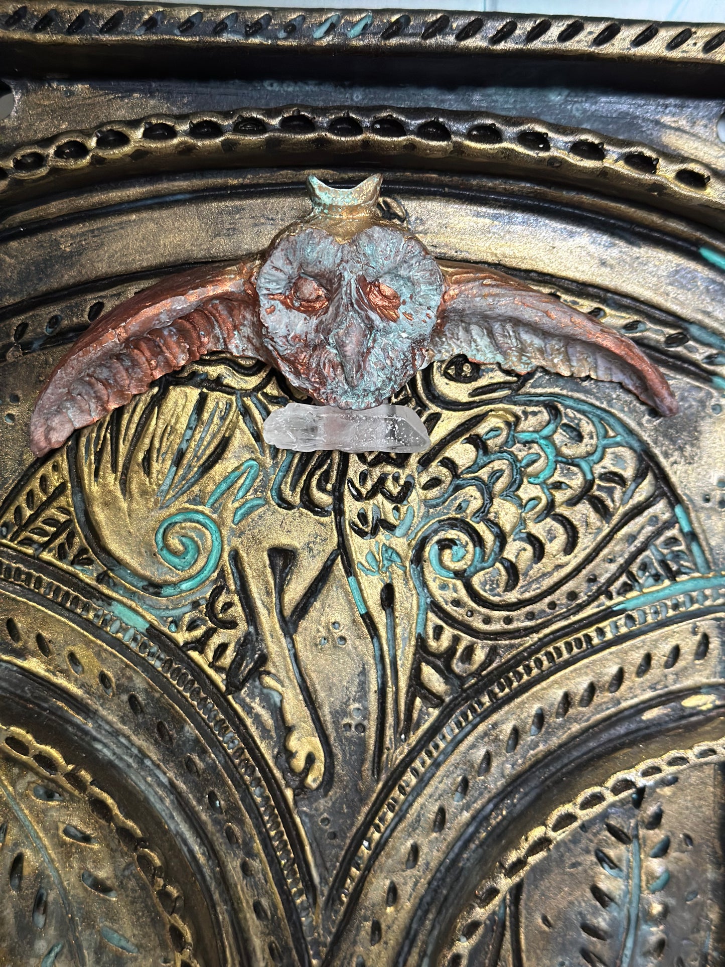 🦉 Flying Owl and Quartz Talisman