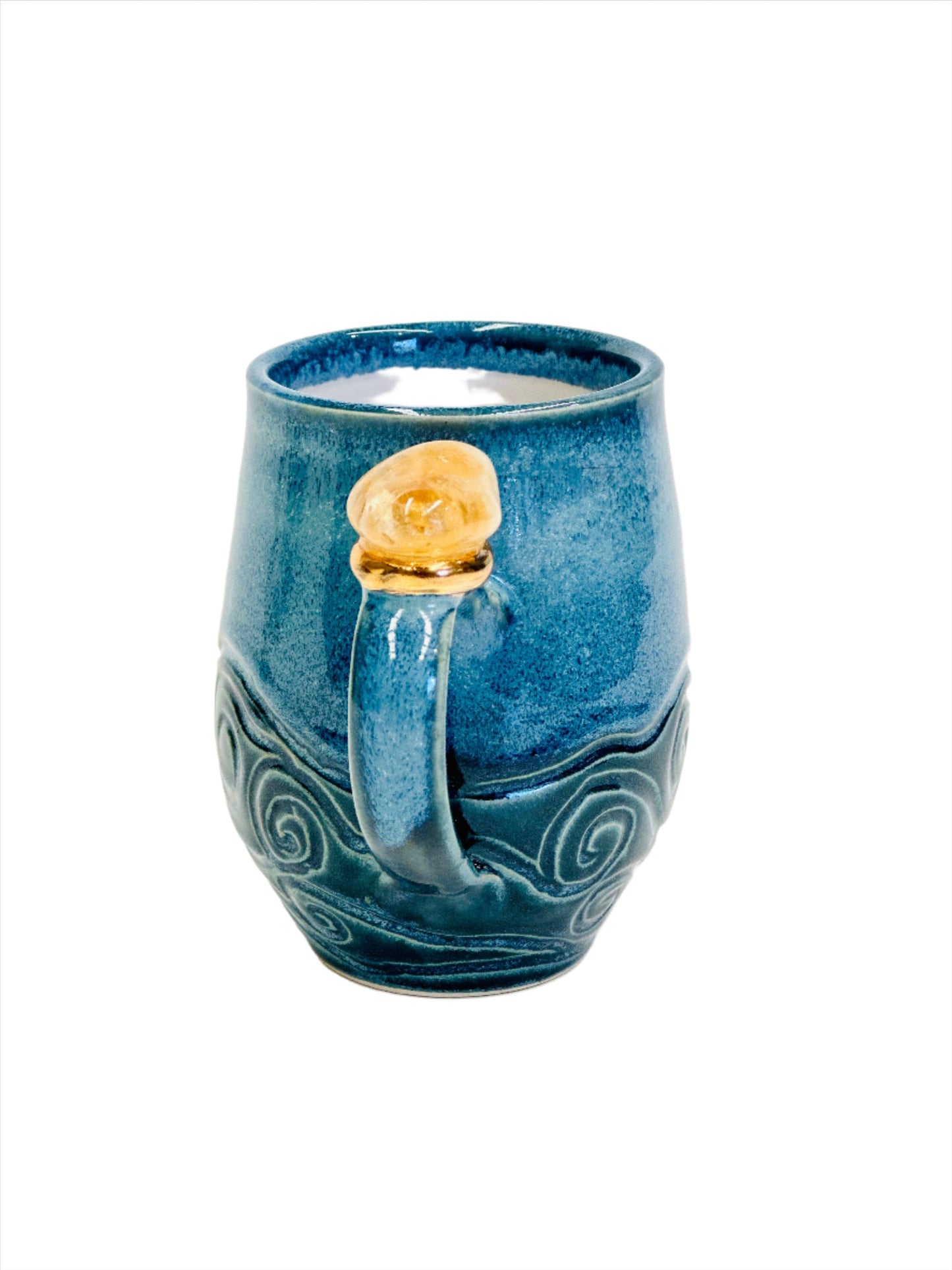 Rising Sun Citrine Crystal Mug