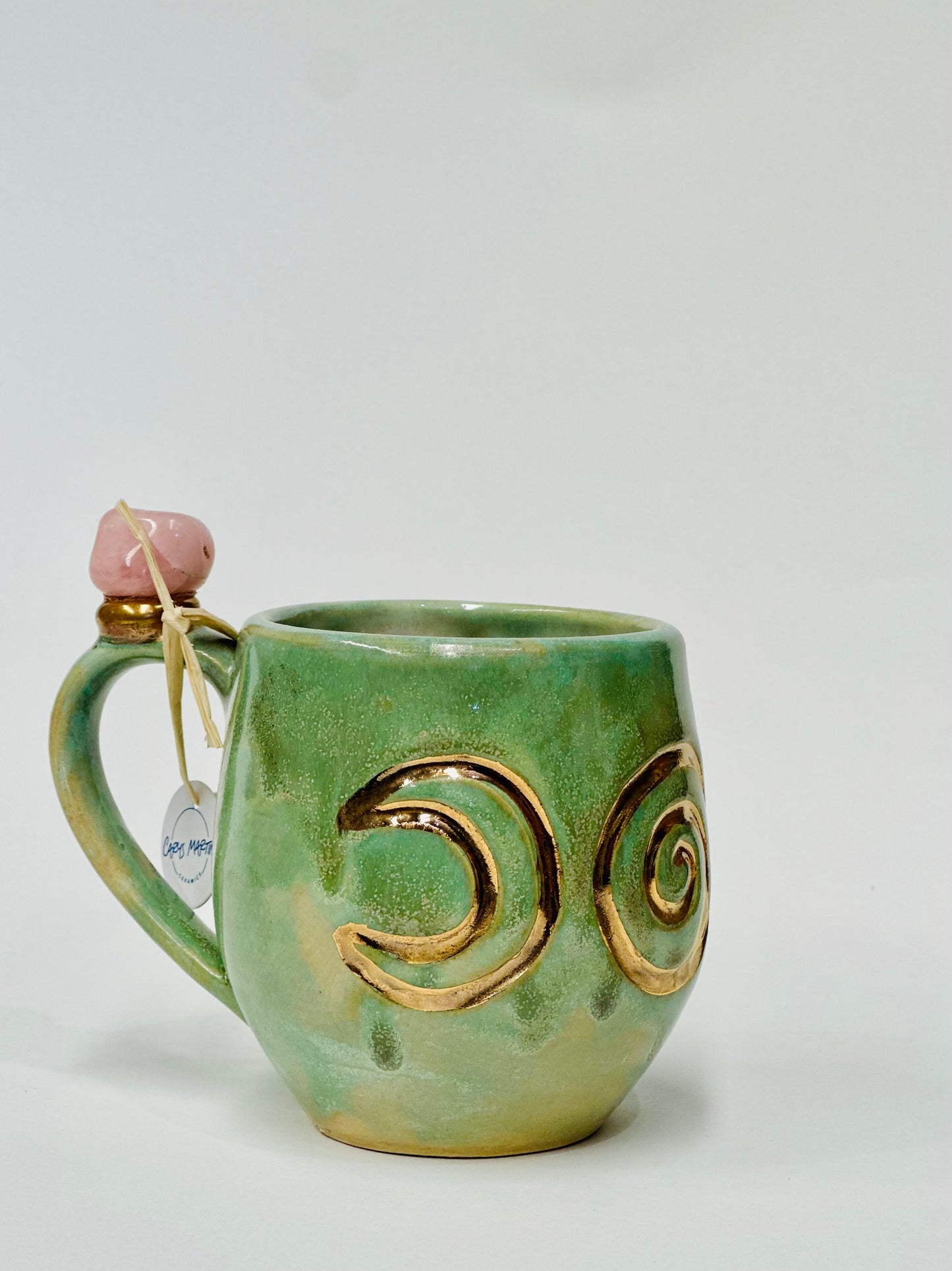 Triple Goddess Crystal Mug – Rose Quartz