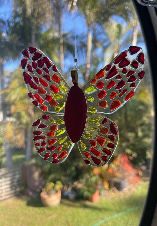 HOT GLASS ART! Saturday 26th October 10am-12noon - Butterfly Suncatcher Fused Glass workshop