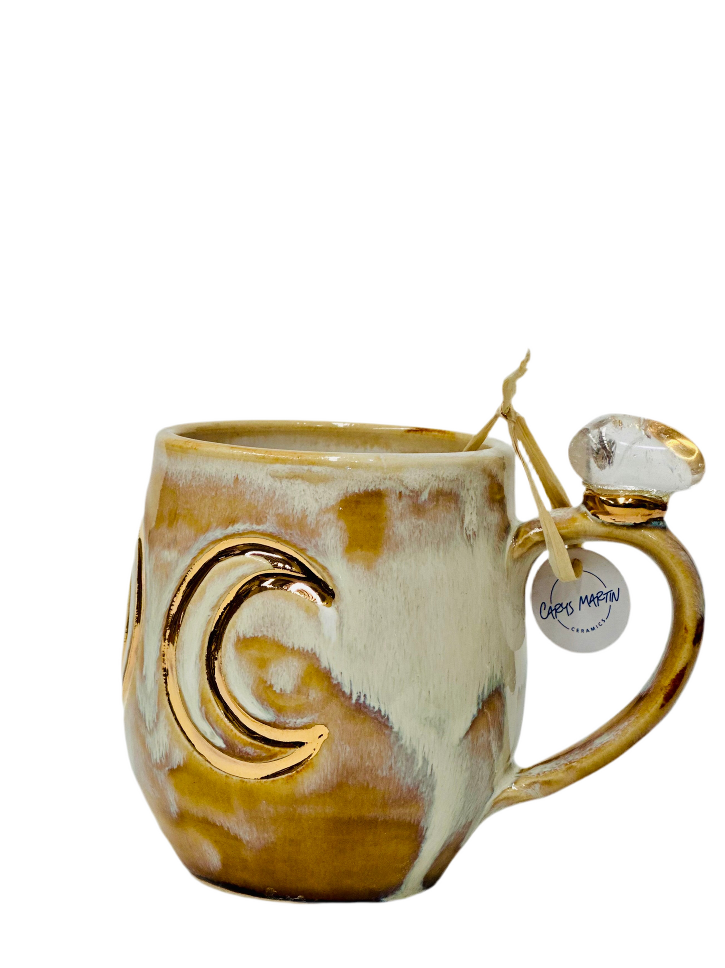 Triple Goddess Crystal Mug – Clear Quartz