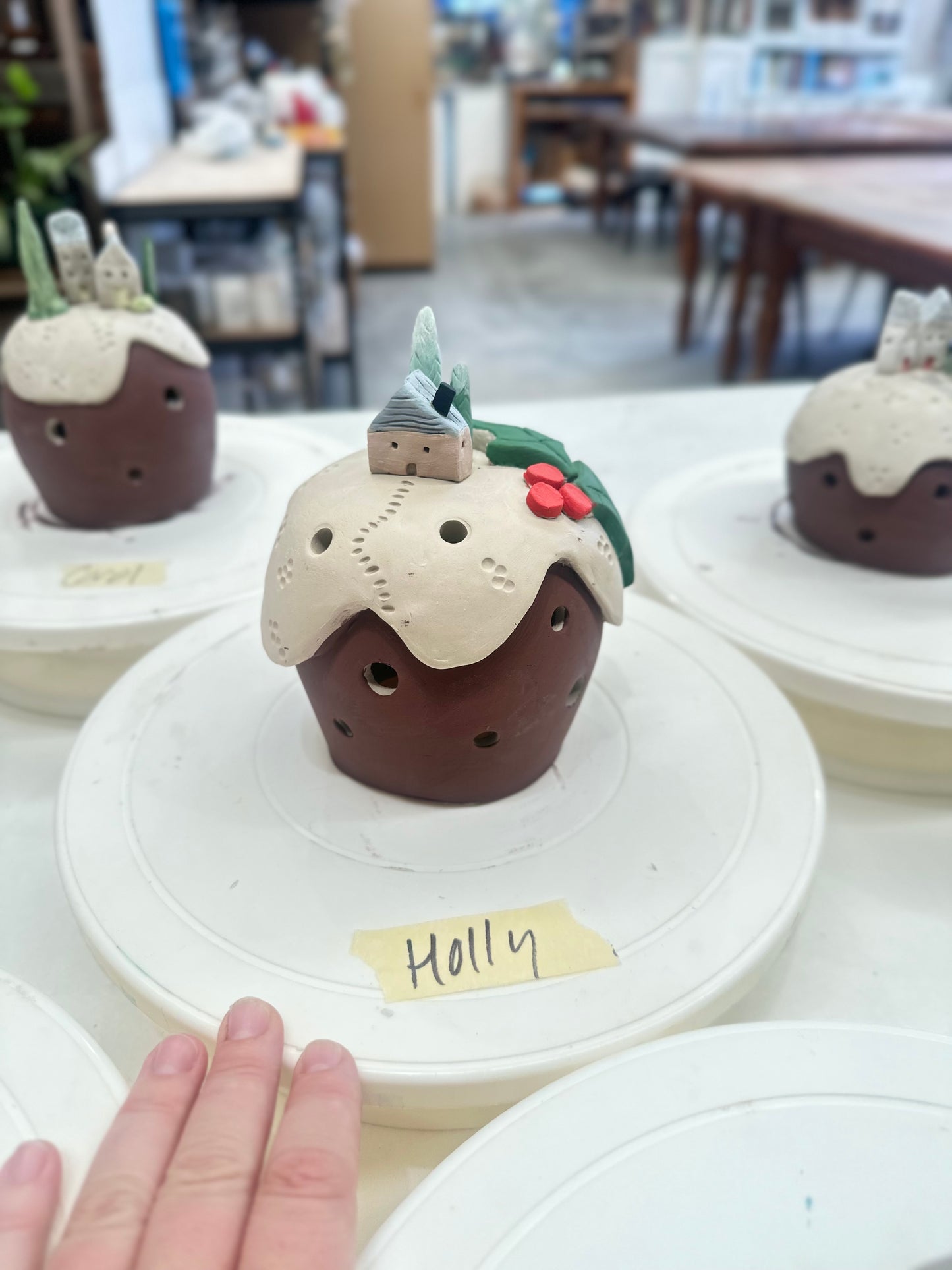 Christmas Pudding Tealight & Festive Dome