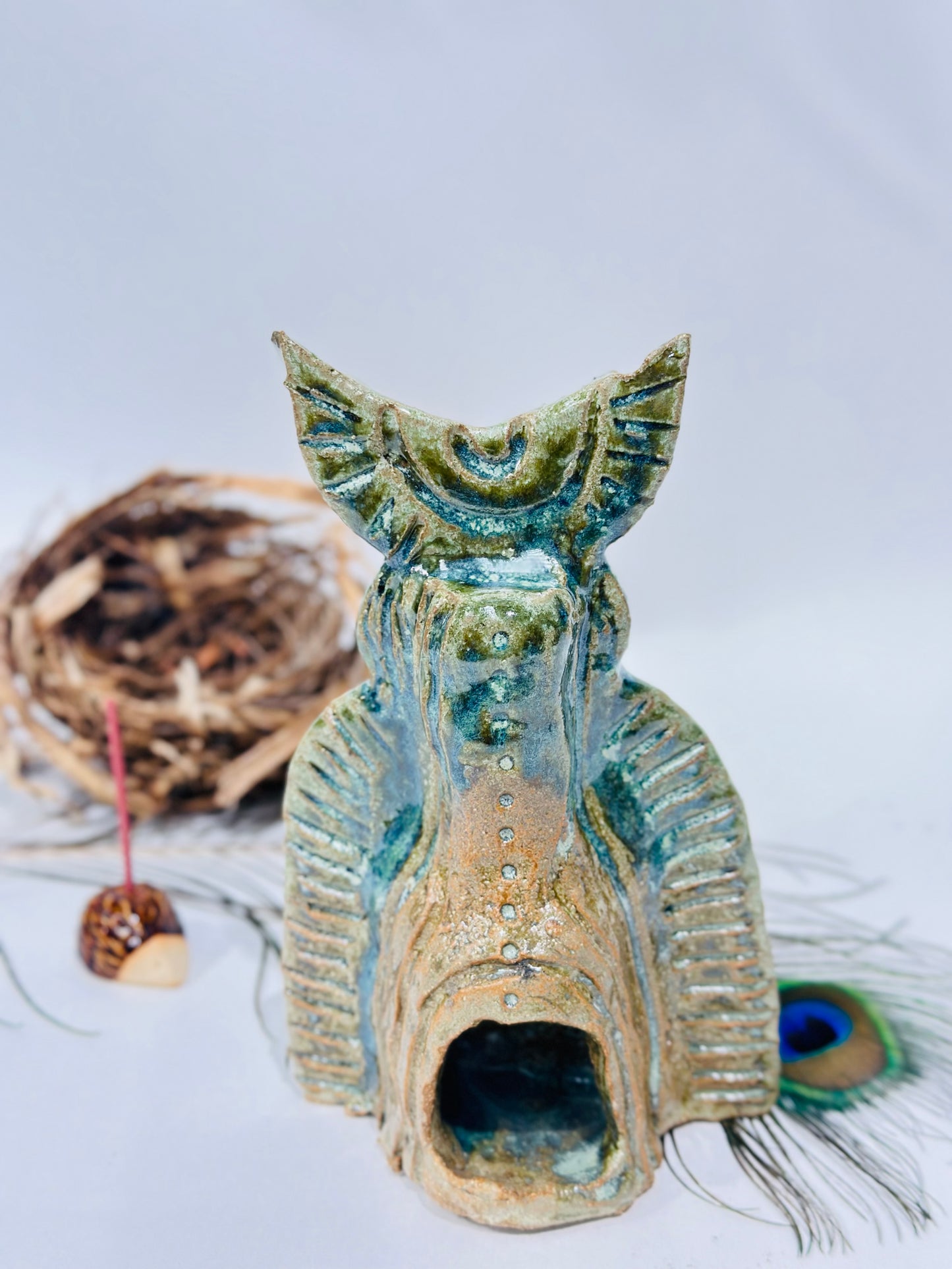 Deity incense holder