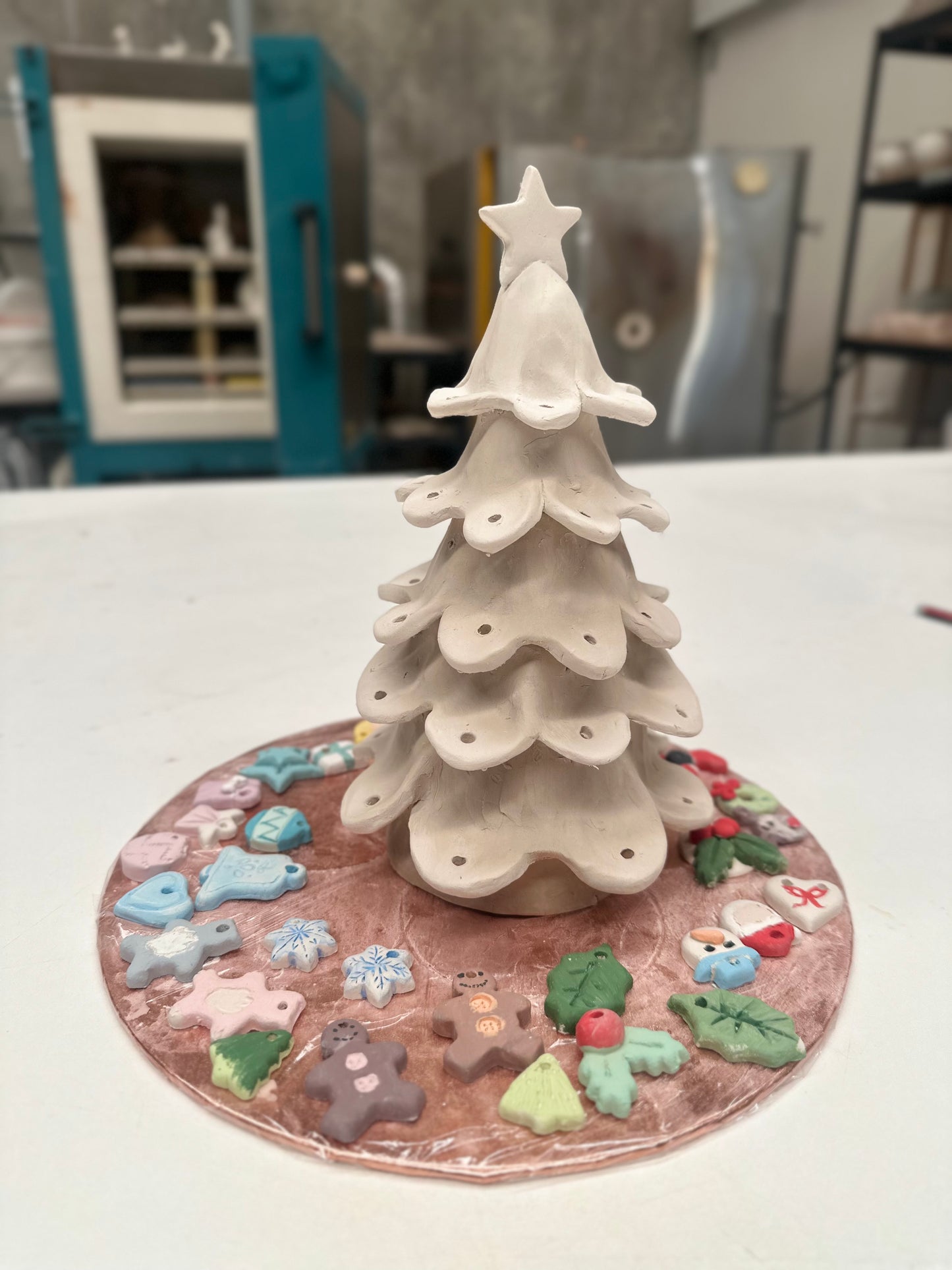 Christmas Pottery Workshop! Create your own Santa, Snowman, Angel or Xmas Tree. Sunday 16th November 9am - 1pm