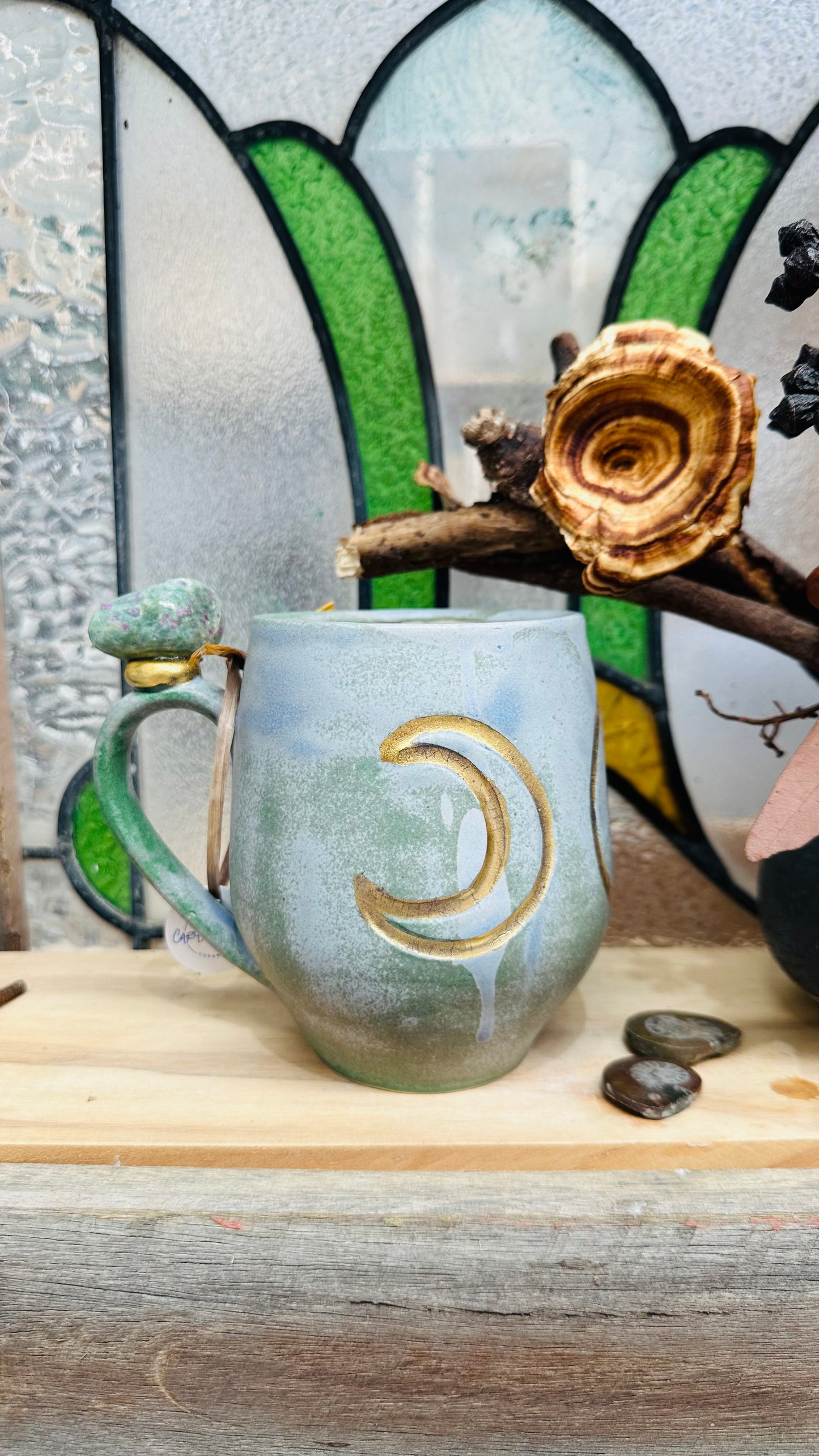 Ruby in Zoisite Triple Goddess Crystal Mug