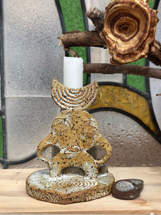 Earth Father Candle & Incense Holder