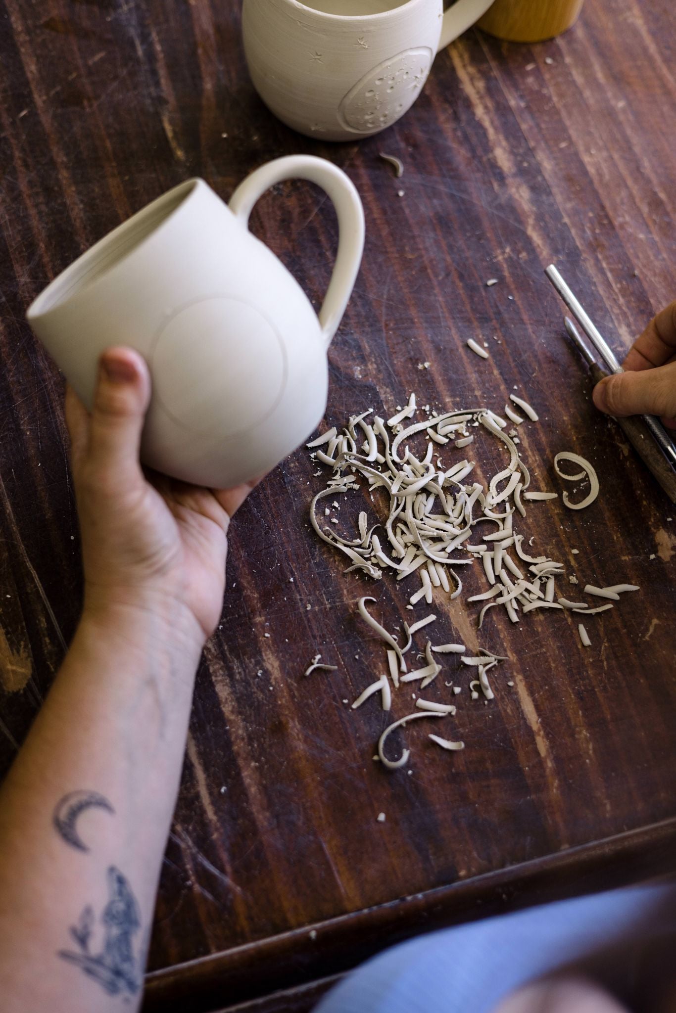 Tues 23rd Sept / Wed 24th 6:30-9pm Pottery Wheel Throw Mug Making 2 Part Workshop