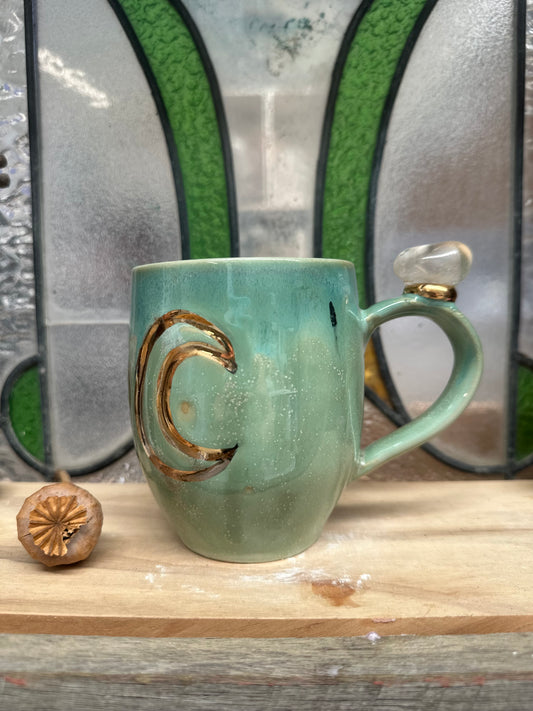 Triple Goddess Crystal Mug – Tumbled Clear Quartz