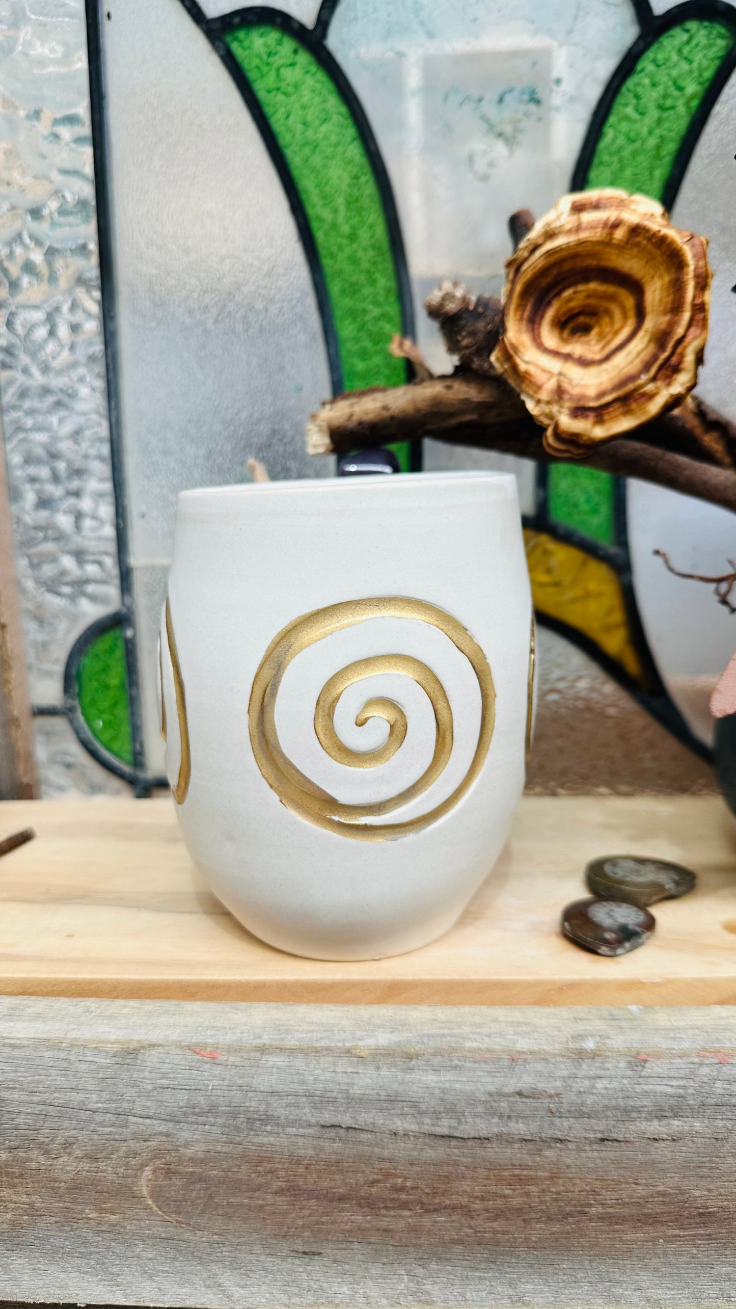 Amethyst Sun and Moon Crystal Mug