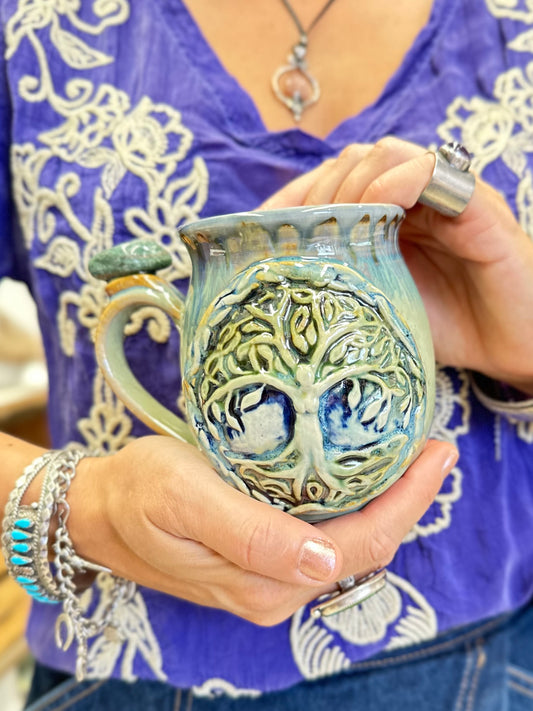 Tree Of Life Aventurine Crystal Mug