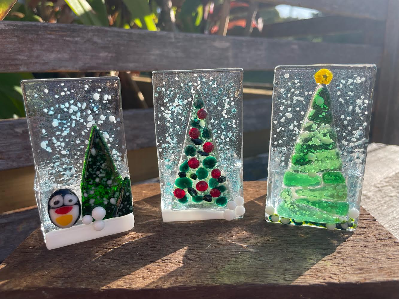 HOT GLASS ART! Xmas Decorations or  Tealight Workshop  Sunday 10th November 10am-12noon -Xmas Fused Glass workshop