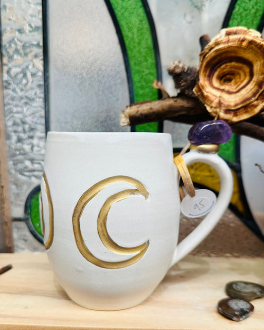Amethyst Sun and Moon Crystal Mug