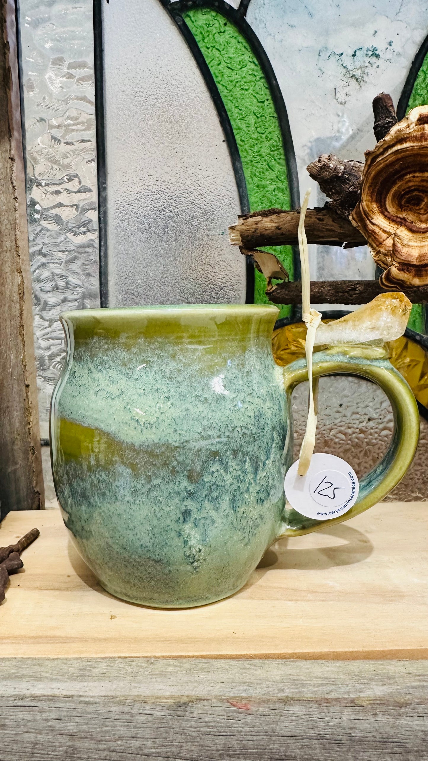 The Antlered Goddess, Elen of the Ways - Citrine Crystal Mug