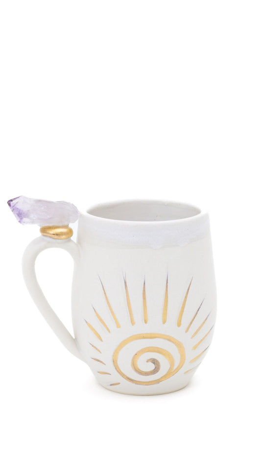 Amethyst Point Sun and Moon Crystal Mug