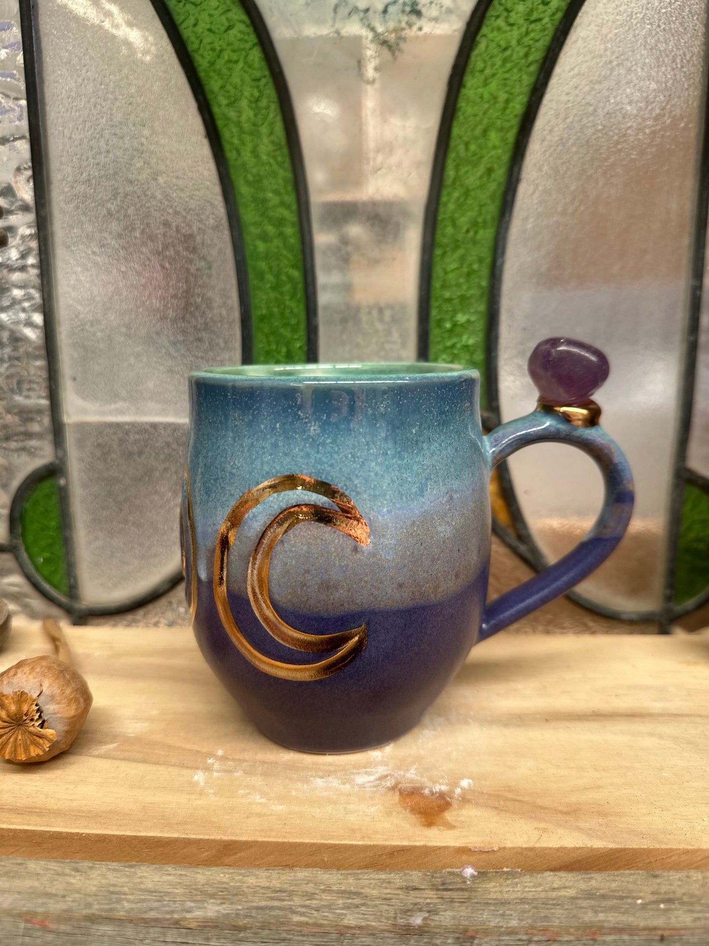 Triple Goddess Crystal Mug – Amethyst