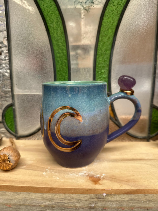 Triple Goddess Crystal Mug – Amethyst
