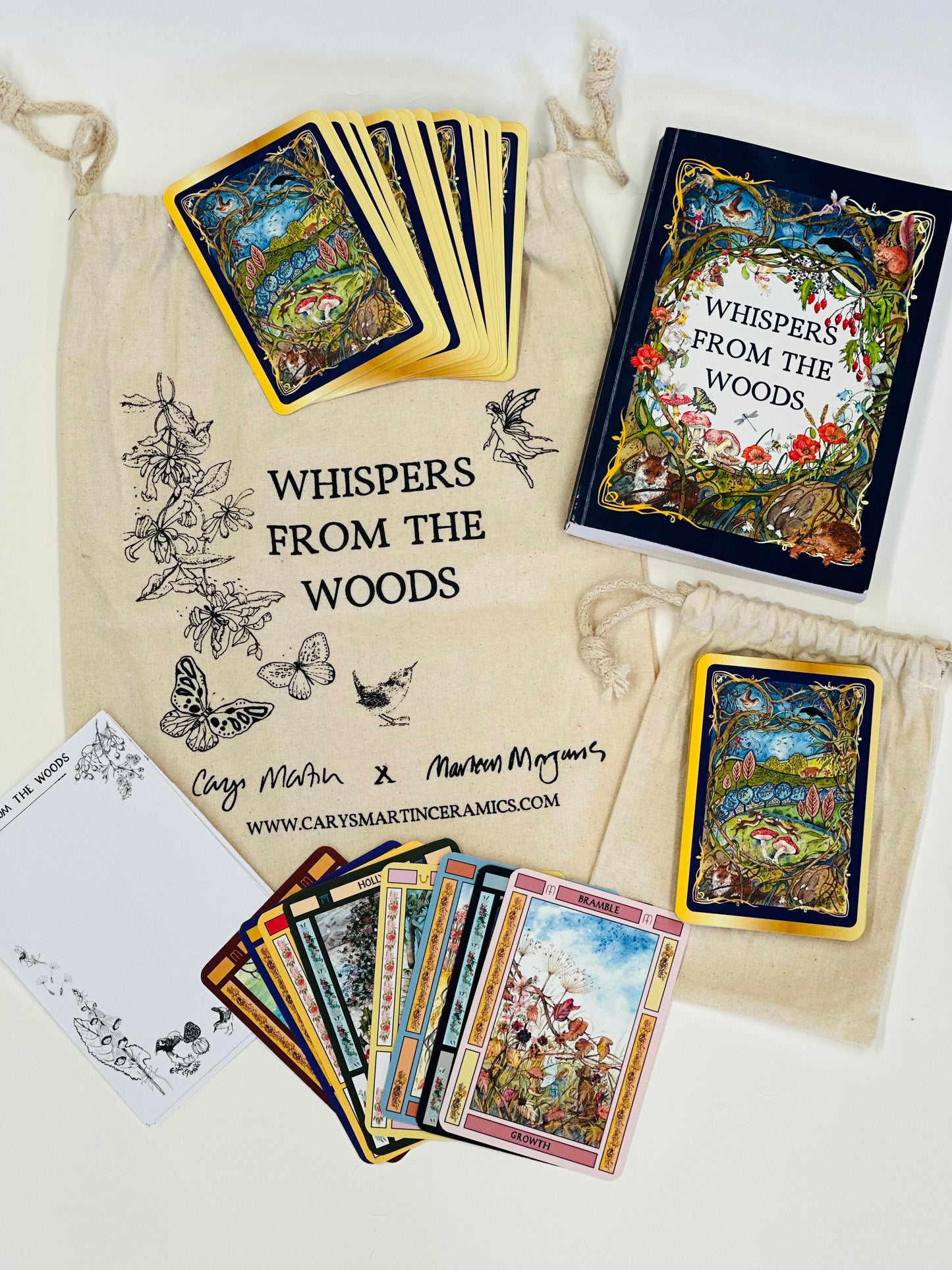 Whispers From The Woods oracle deck and companion guide book