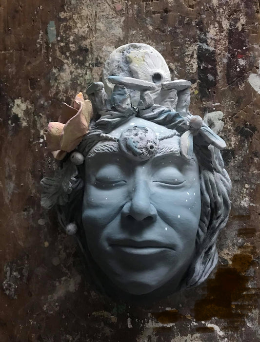 4 Week Course -  Gods, Goddesses and Green Men! Hand Sculpt your own pottery wall plaque with Diane