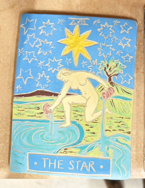 Saturday 21st June 1-3pm Ceramic Tarot Card Tile - Surface Decoration workshop