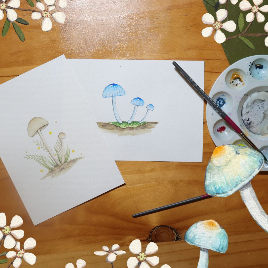 Watercolour Fungi Workshop - Sat 1st March, 10am-1pm Introduction to Watercolour Painting