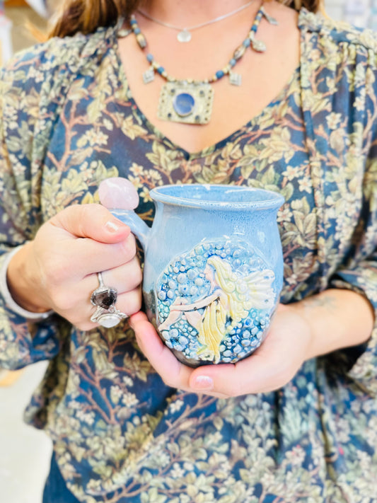 Fairy Rose Quartz Crystal Mug