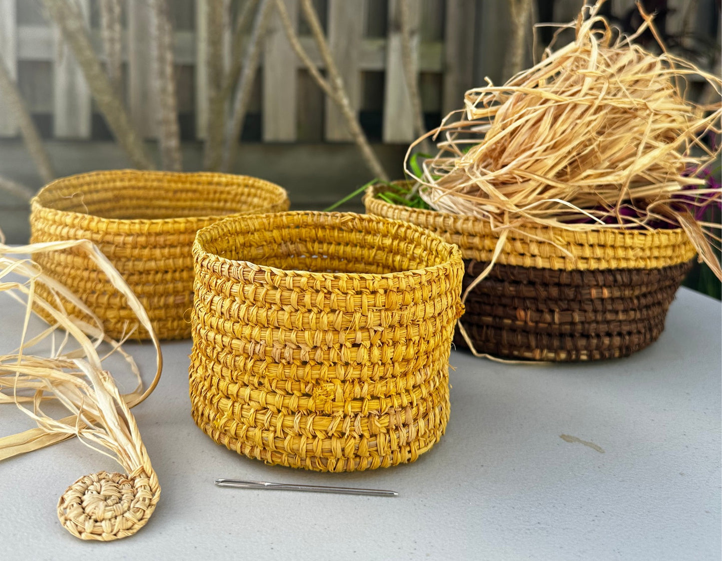 Sat 24th Jan 1-3pm Coiled Basket Weaving Workshop with Maryann Talia Pau