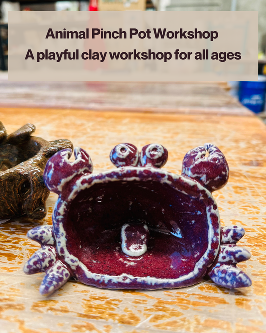 Friday 23rd Jan 10am-12noon - Hand Building 🐾 Animal Pinch Pot Workshop
