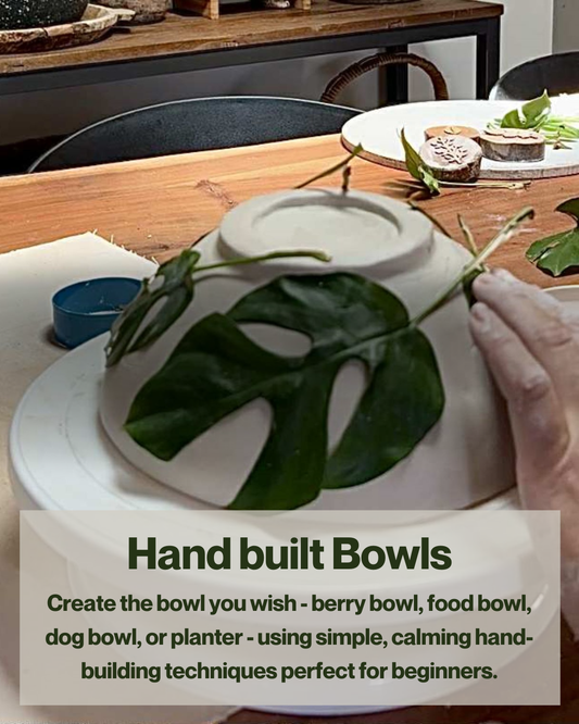 Friday 27th March 10am-12noon- Hand built bowls Pottery Workshop.