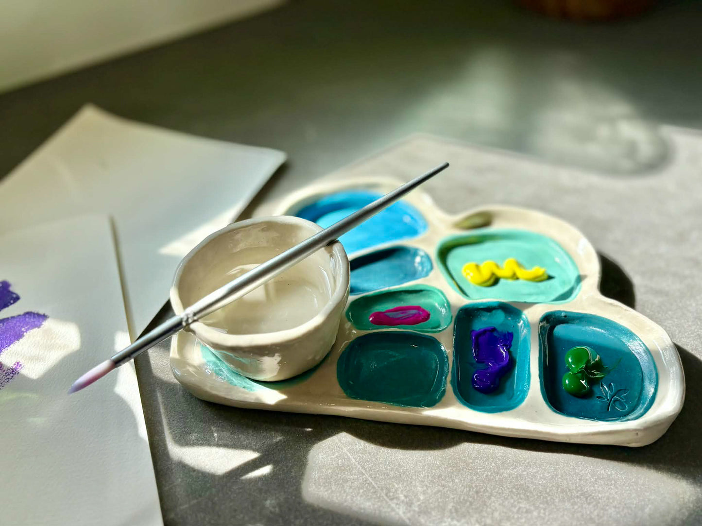 Friday 21st August 10am -12pm- Handbuilt Organic Ceramic Palette & Trinket Dish Workshop
